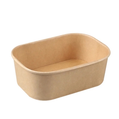 Buy 750ml Disposable Kraft Paper Bowls Paper To Go Container Grease Resistant online manufacture