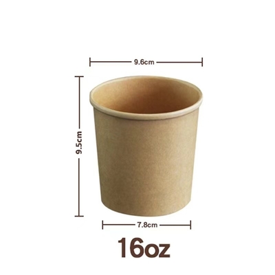 comprare Acque resistenti al calore 16oz ciotole di carta e coperchi per il marchio online manufacture