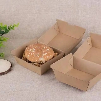 Buy Burger Packaging Square Disposable To Go Boxes Microwave Paper Box Eco Friendly online manufacture