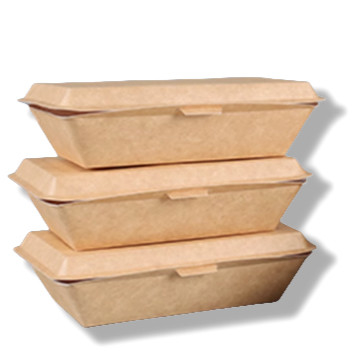 acheter 450 ml boîte à lunch en papier sur mesure Container alimentaire à coquille légère online manufacture