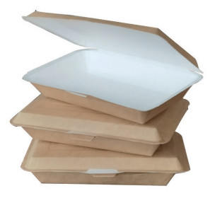 kopen 550 ml wegwerppapier lunchdozen lekvrije Clamshell To Go containers online manufacture