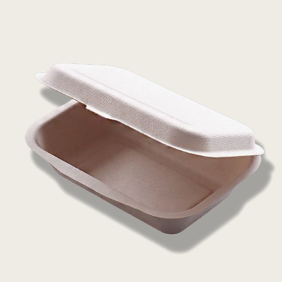 acheter 450 ml boîte à repas en pâte à papier Eco-friendly Containers à emporter résistant à l'eau online manufacture