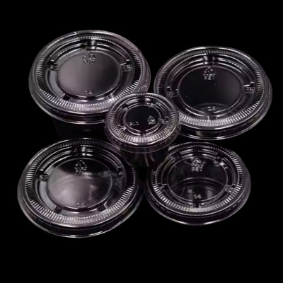 주문 6oz PLA 소스 컵 향신료 용기 플라스틱 턱 컵 뚜?? 이 내구성 online manufacture
