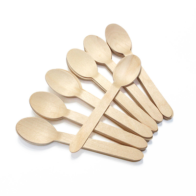 acheter 160 mm Petites cuillères rondes biodégradables en bois online manufacture