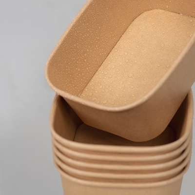 kupować 850 ml papierowe miski z przekąskami prostokątny pojemnik papierowy 172*120*61mm Rozmiar online manufacture