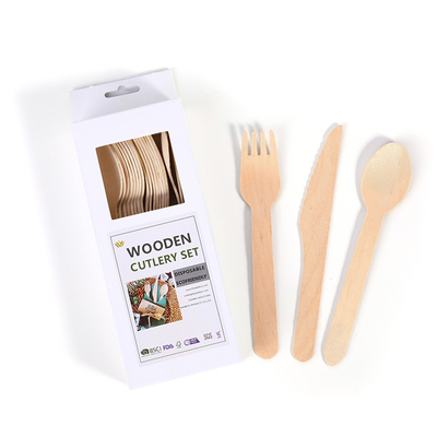 acheter Taille personnalisée Couverts en bois compostables en bois jetables Couteau de 140 mm online manufacture