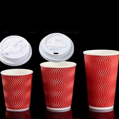購入 安全で衛生的な消費のための食品安全のゴールド紙カップと蓋 online manufacture