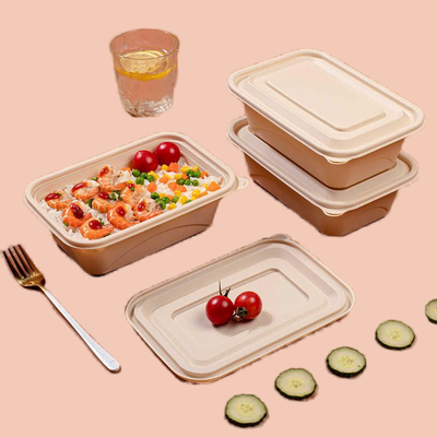 kaufen Natürliche Farbe Kompostierbare Lunchbehälter undicht 1000 ml online manufacture