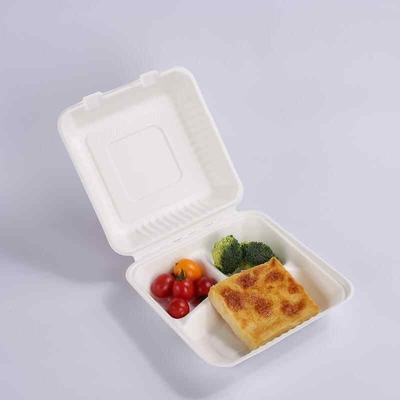 comprar Contenedor de comida desechable de 9 pulgadas en la caja de hamburguesas 3 compartimiento online manufacture