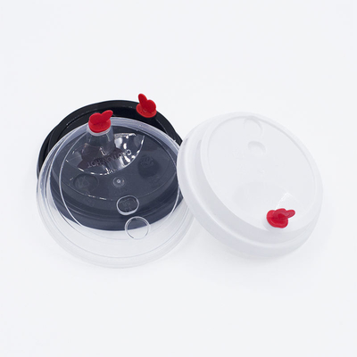 購入 ミルク・ティーカップカバー 一回用 厚い注射用蓋 PP プラスチックカップ蓋 赤色の心臓 online manufacture