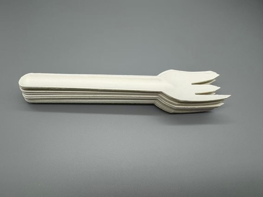 comprare Forchetta di carta usa e getta per alimenti Pulpa di canna da zucchero Eco-friendly 100% set di posate biodegradabili online manufacture