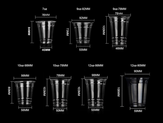 Beli 7oz/8oz/9oz/10oz/12oz PLA Degradable Coffee Milk Tea Cup Custom Logo PLA Cup dengan Tutup online manufacture