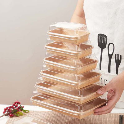 comprar Caixa de Sushi de papel Kraft Fabricantes Dimensões personalizadas Caixa de Sushi descartável online manufacture