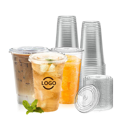 購入 8oz 12oz 16oz 20oz 24oz バブルティー ボバ飲料 コーヒー クリア PLAカップ online manufacture