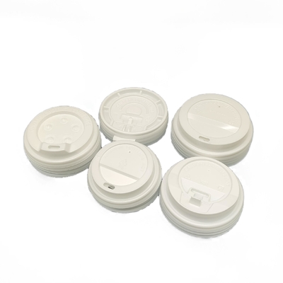 satın al Tek kullanımlık PLA PS PET plasti flid fincan kapağı Hot Drink Cover Cap Kağıt fincanlar için plastik kapaqlar online manufacture