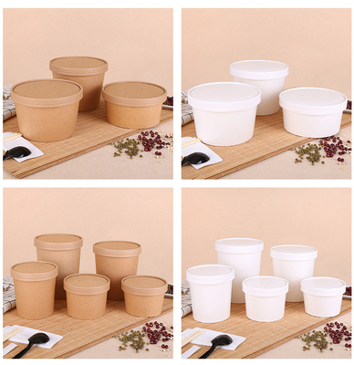 comprar Disponible 8oz 12oz 16oz 20oz 24oz tina de sopa con tapa Eco Amigable Para llevar comida envasado de bocadillos online manufacture