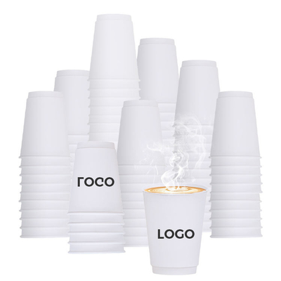 購入 7oz/8oz/9oz/10oz/12oz/14oz/16oz カスタム使い捨てコーヒー 白色飲料紙カップ シングル壁紙コーヒーカップ online manufacture