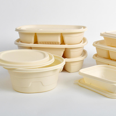 Buy Custom Disposable Cornstarch Lunch Box Restaurant Tableware Dinner Packaging Corn Starch Boxes Food Container online manufacture