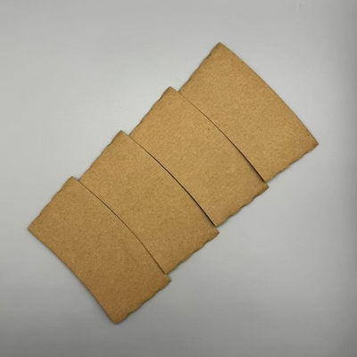 Beli Custom Cup Sleeve Hot Cup Custom Logo Corrugated Biodegradable Kraft Paper Coffee Cup Holder Sleeves online manufacture