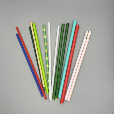 satın al Geniş Şeffaf Tek kullanımlık Boba PLA plastik pipeler Özel baskı ve uzunluk online manufacture