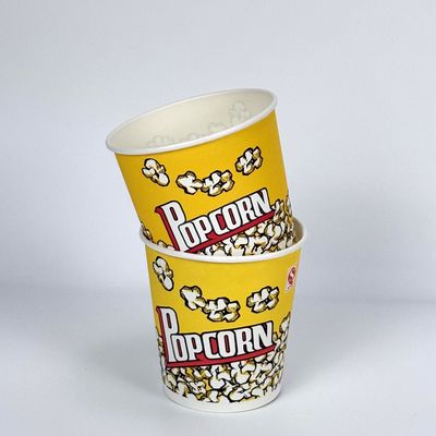 kupować Często drukowane kino Żółty Gourmet Karton Popcorn Buckets online manufacture