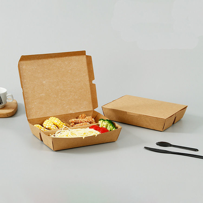 Mua Hỗn hợp môi trường Biodegradable giấy kraft dùng một lần hộp ăn trưa Bento hộp bao bì giấy đa lưới online manufacture