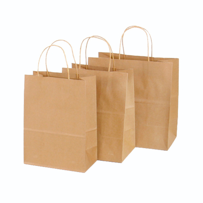 kopen Eco herbruikbaar Hard extra groot Fast Food verpakking takeaway Apple Custom Logo Twisted Handle Kraft Paper Bag online manufacture