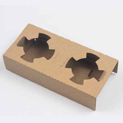 comprar Papel descartável biodegradável utensílios de mesa logotipo personalizado impresso 2 compartimentos porta-copos para café suco leite chá para levar online manufacture