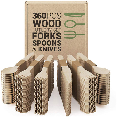 Buy GZ Bio Spoons Manufacturers in China Kitchen Utensils Restaurant Disposable Cutlery Made of Colored Wood for Camping online manufacture