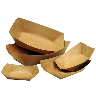 comprar Envases de papel Papel Kraft desechable Papel cartón Envases de comida para barcos Comida rápida Hot dog Boxes rígidos dulces Boxes de aperitivos Papel de arte 300g online manufacture