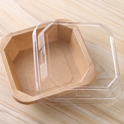 satın al Paket Servis Kutusu Kraft Kağıt Sekizgen Kutu Çevre Dostu Gıda Atıştırmalık Kabı Kraft Kağıt Kare Kase online manufacture