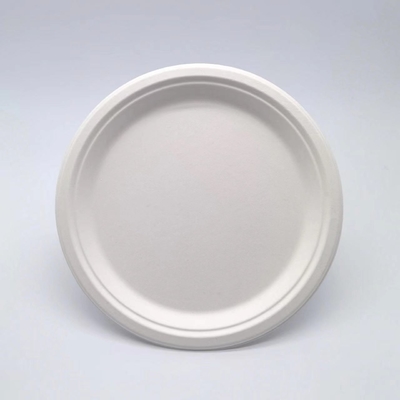 Recycleerbare composteerbare bagasse wegwerpplaat ronde waterdicht