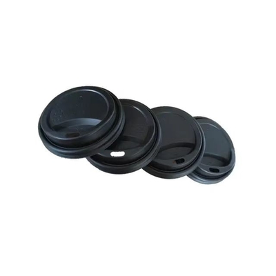 Dayanıklı BPA Serbest CPLA Kapağı ф62mm Samansız Biyolojik Bölünür Beyaz Siyah