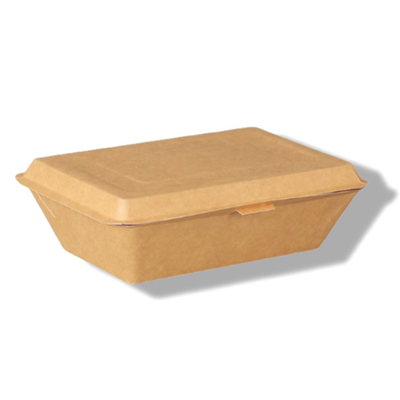 400 ml boîtes ondulées en coquille de mouche en papier personnalisable
