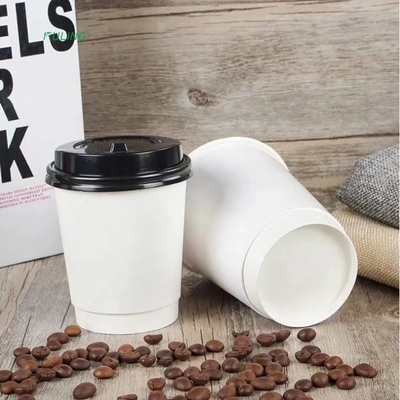 การปรับแต่ง 9 Oz ถ้วยกาแฟรับประทาน ถ้วยกระดาษเครื่องใช้โต๊ะ ขนาดต่าง ๆ