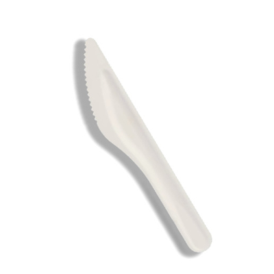 Eco-amigable Caña de azúcar cubiertos desechables Cuchillo de pulpa