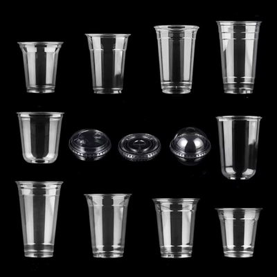 24 oz φ90 mm Tazas transparentes compostables PLA Tazas de café Protección del medio ambiente