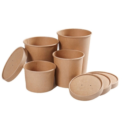32 Oz Chén súp dùng một lần với nắp chống nước ISO9001 được chứng nhận