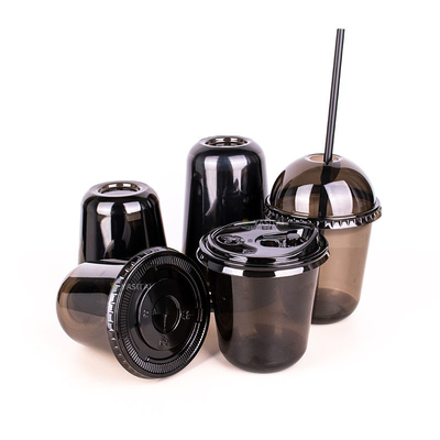 16oz PLA ly dùng một lần nhựa đen tùy chỉnh bia Pong Cups Fda chấp thuận
