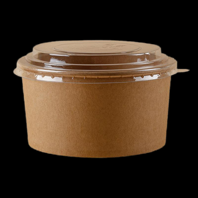 Des petits bols à soupe en papier jetables, des tasses artisanales, des bols à soupe en papier kraft, des bols en papier de 20 oz, pour l'emballage des aliments, des aliments instantanés.