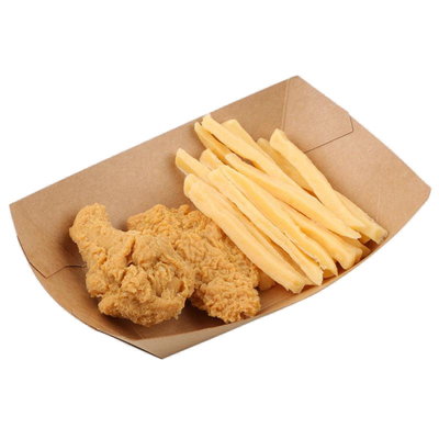 食品グレード クラフト紙 食器 オーダーメイド ロゴと形 包装のために利用可能 生物分解性紙 ボートボックス