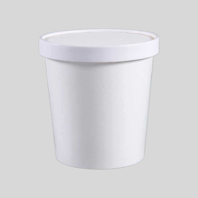 24オンス紙食品容器 エコフレンドリー 持ち帰り紙スープカップ 添加物なし 紙蓋付きのPfasスープカップ