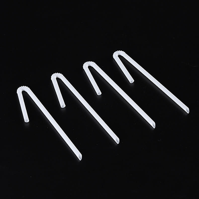 Witte 100% composteerbare PLA-drinkstraw, gebogen stro, U-vormig stro voor melk