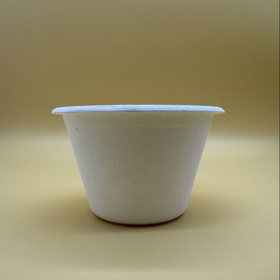 Petite tasse de sauce biodégradable en papier, une fois par jour, en papier pulpe soufflé, tasse de portion