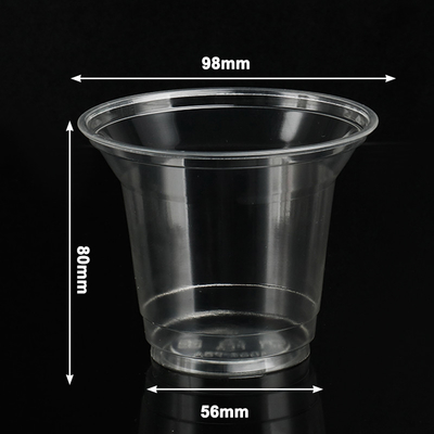 PLA Coppe compostabili Biodegradabile Smoothie Beverage Cold Disposable Drink To Go Cup