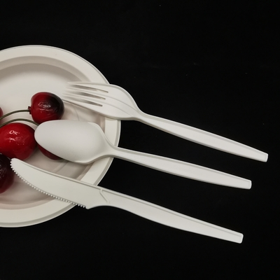 6 inch 6.5 inch 7 inch CPLA compostable Tableware 100% biodegradable màu trắng Polylactic Acid Của dùng dùng bếp Chiếc dao đinh