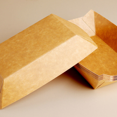 Cartone Kraft Cartone per imbarcazioni Cesto per alimenti Cartone per pane Imballaggio marrone Scatola di imballaggio Cartoni regalo di carta