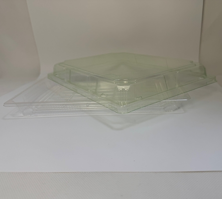 PLA Biodegradable Packaging Container Cấu hình tùy chỉnh kích thước Logo Thẻ phục vụ bằng nhựa dùng một lần PLA Food Tray