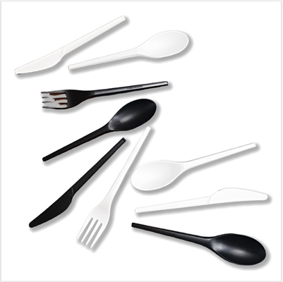 Đồ bàn PLA thân thiện với môi trường dùng một lần Logo tùy chỉnh CPLA Biodegradable Cutlery Set
