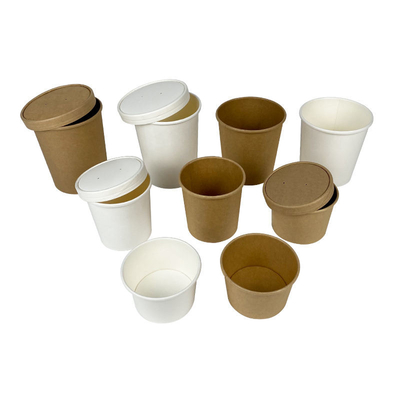 Biodegradable Soup Cup Disposable Hot Soup Bowl 8oz 12oz 16oz 20oz